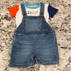 Levi's Denim Blue Toddler Overalls